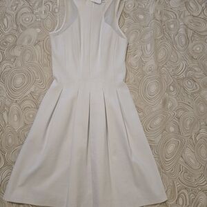 Vince White Sleeveless Mini Dress